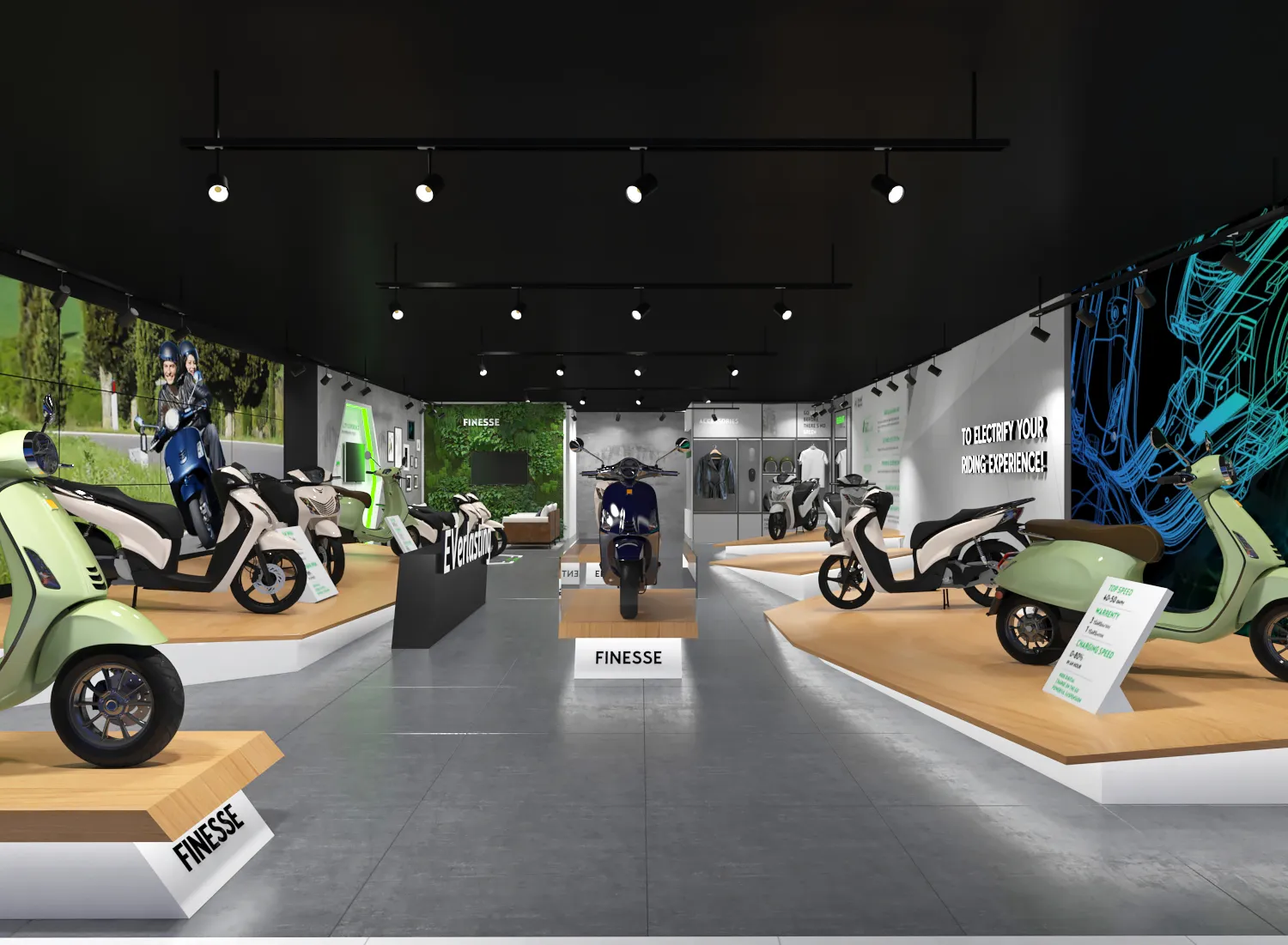 Electric Vehicles Showroom Design